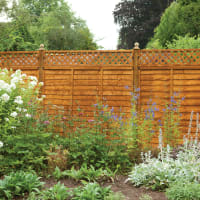 Forest Diamond Lattice Fence Topper 6ft x 1ft (1.83m x 0.3m)