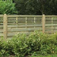 Forest Pressure Treated Decorative Kyoto Fence Panel 1.8m x 1.5m Pack of 4