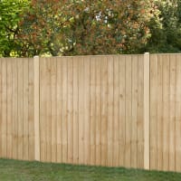 Forest Pressure Treated Closeboard Fence Panel 6ft x 5ft (1.83m x 1.54m) Pack of 3