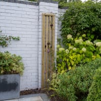 Forest Pressure Treated Vertical Slatted Screen 1ft x 6ft (0.3m x 1.8m) Pack of 5