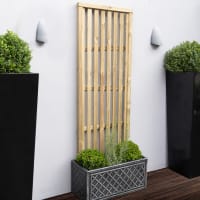 Forest Pressure Treated Vertical Slatted Screen  6ft x 2ft (1.8m x 0.6m) Pack of 5