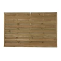 Forest Pressure Treated Decorative Europa Plain Fence Panel 6ft x 4ft (1.8m x 1.2m) Pack of 5