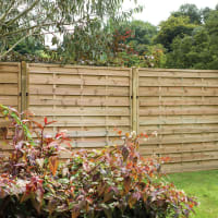 Forest Pressure Treated Decorative Europa Plain Fence Panel 1.8 x 1.5m Pack of 5