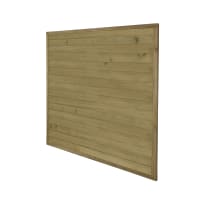 Forest Pressure Treated Horizontal Tongue and Groove Fence Panel 6ft x 6ft (1.83m x 1.83m) Pack of 4