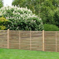 Forest Pressure Treated Contemporary Slatted Fence Panel 1.8m x 0.9m Pack of 3