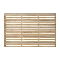 Forest Pressure Treated Contemporary Slatted Fence Panel 1.8m x 1.2m Pack of 3