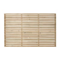 Forest Pressure Treated Contemporary Slatted Fence Panel 6ft x 4ft (1.8m x 1.2m) Pack of 3