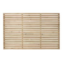 Forest Pressure Treated Contemporary Slatted Fence Panel 6ft x 4ft (1.8m x 1.2m) Pack of 4