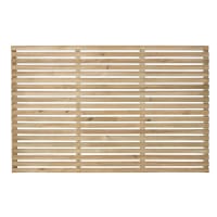 Forest Pressure Treated Contemporary Slatted Fence Panel 1.8m x 1.2m Pack of 4