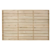 Forest Pressure Treated Contemporary Slatted Fence Panel 1.8m x 1.2m Pack of 5