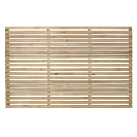Forest Pressure Treated Contemporary Slatted Fence Panel 6ft x 4ft (1.8m x 1.2m) Pack of 5
