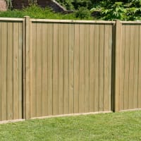 Forest Pressure Treated Vertical Tongue & Groove Fence Panel 1.83m x 1.83m Pack of 4