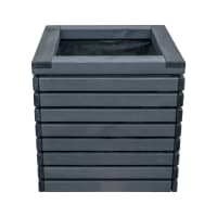 Square Contemporary Planter Black