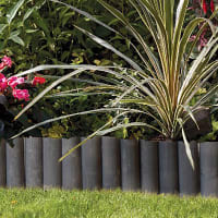 Grey Log Edging Roll 120cm