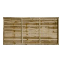 Grange Superior Pressure Treated Lap Panel Green 6ft x 3ft (1.83m x 0.9m)