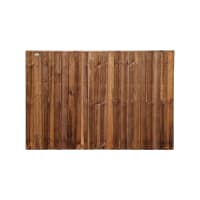 Standard Featheredge Panel 6ft x 4ft Dark Brown