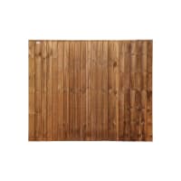 Standard Featheredge Panel 6ft x 5ft Dark Brown