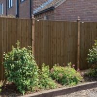 Standard Featheredge Panel 6ft x 6ft Dark Brown