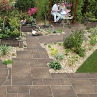 Marshalls Heritage Paving Slab 450 x 450 x 38mm 8.9m² Weathered York