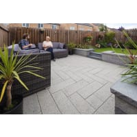 Marshalls Argent Smooth Paving  600 x 600 x 38mm 9m² Light