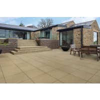 Marshalls Saxon  Garden Paving Slab 450 x 450 x 35mm 12.2m² Buff