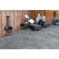 Marshalls Fairstone Slate Casarta Paving 800 x 800 x 20mm 16.4m² Black
