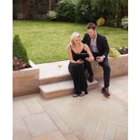 Marshalls Sawn Versuro Linear Paving 1210 x 310 x 22mm 9.38m² Autumn Bronze