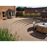 Marshalls Fairstone Sawn Versuro King Size Paving 1260 x 760 x 22mm 13.41m² Autumn Bronze