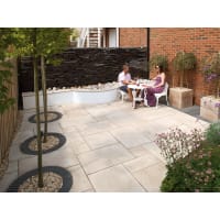 Marshalls Fairstone Sawn Versuro King Size Paving 1250 x 750 x 22mm 13.41m² Caramel Cream