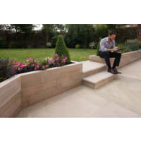 Marshalls Fairstone Sawn Versuro Straight Coping 500 x 136 x 50mm 25lm Autumn Bronze