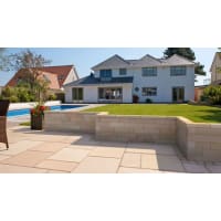 Marshalls Fairstone Sawn Versuro Straight Coping 500 x 136 x 50mm 25lm Caramel Cream