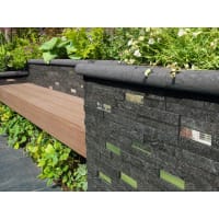 Marshalls Stoneface Drystack Walling 150 x 550mm 0.58m² Nero Quartzite with Mirrors