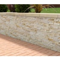 Marshalls Stoneface Drystack Walling 500 x 150 x 22mm 0.58m² Oyster Quartzite