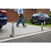 Marshalls Telescopic Driveway Security Post Stainless Steel