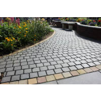 Natural Paving Weathered Cobbles Mixed Pack Ebony 15m²