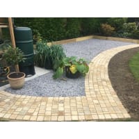 Natural Paving Weathered Cobbles 100 x 100mm Pack 6m² Calico