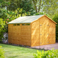 Power Sheds 10 x 10 Power Apex Double Door Security Shed