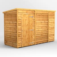 Power Sheds 10 x 4 Power Overlap Pent Windowless Garden Shed