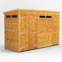 Power Sheds 10 x 4 Power Pent Double Door Security Shed