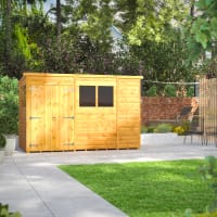 Power Sheds 10 x 6 Power Pent Double Door Garden Shed