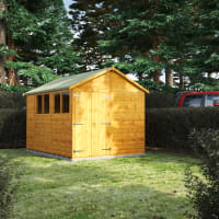 Power Sheds 10 x 8 Power Apex Double Door Garden Shed