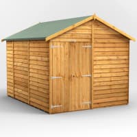 Power Sheds 10 x 8 Power Overlap Pent Windowless Garden Shed