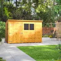 Power Sheds 10 x 8 Power Pent Double Door Garden Shed