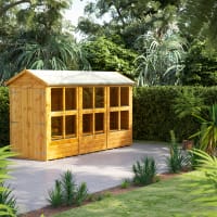 Power Sheds 12 x 4 Power Apex Double Door Potting Shed