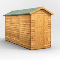 Power Sheds 12 x 4 Power Overlap Apex Windowless Garden Shed