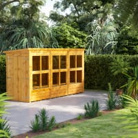 Power Sheds 12 x 4 Power Pent Double Door Potting Shed