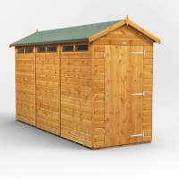Power Sheds 12 x 4 Power Apex Security Shed