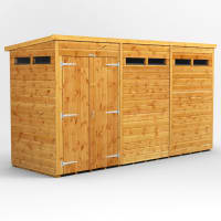 Power Sheds 12 x 4 Power Pent Double Door Security Shed