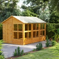 Power Sheds 12 x 8 Power Apex Double Door Potting Shed