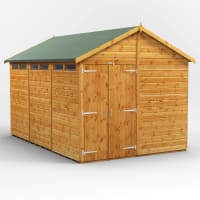 Power Sheds 12 x 8 Power Apex Double Door Security Shed